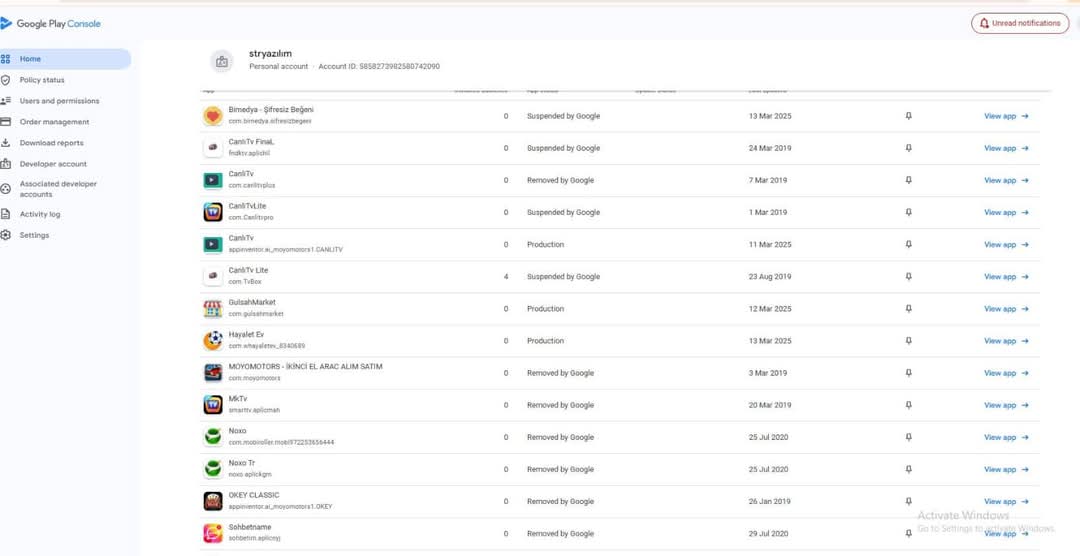 Google Play Console 2018