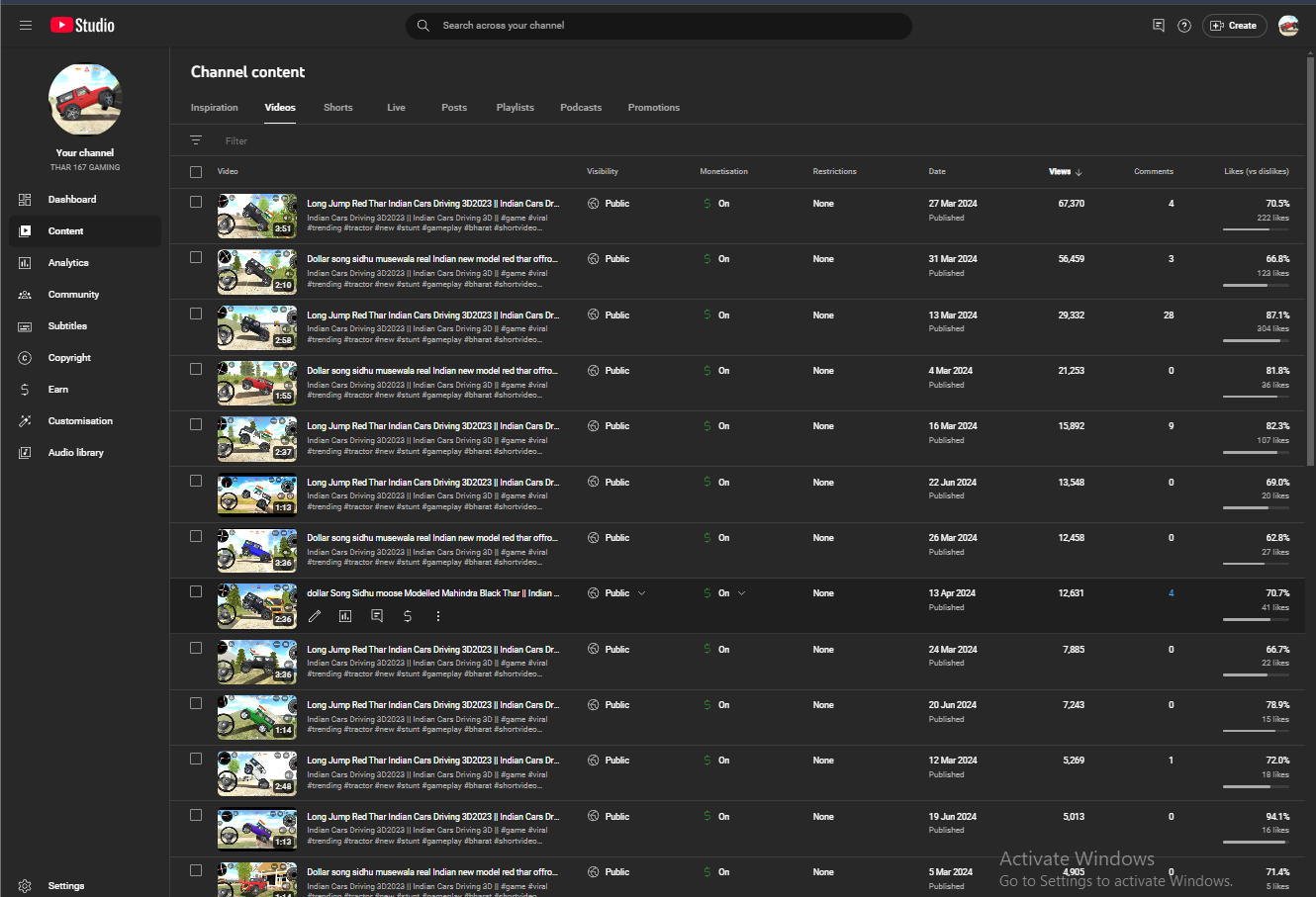 YouTube Channel Gaming